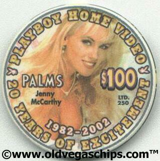 Palms Hotel Playboy Bunny Jenny McCarthy $100 Casino Chip