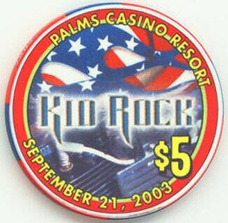 Palms Hotel Kid Rock 2003 $5 Casino Chip 