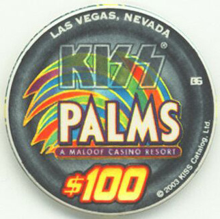 Las Vegas Palms Hotel Kiss $100 Casino Chip