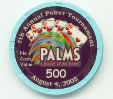 Las Vegas Palms Hotel BlackJack/Poker Tournament 2005 NCV $500 Casino Chip