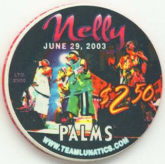 Las Vegas Palms Hotel Nelly 2003 $2.50 Casino Chip