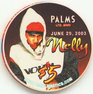 Palms Hotel The Always Untalented Scumbag Nelly $5 Casino Chip