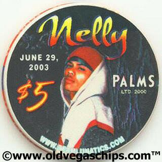 Palms Hotel The Always Untalented Scumbag Nelly $5 Casino Chip
