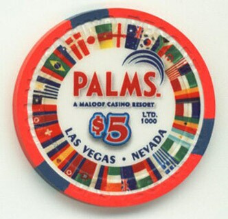 Palms World Cup Soccer Tournament 2010 $5 Casino Chip