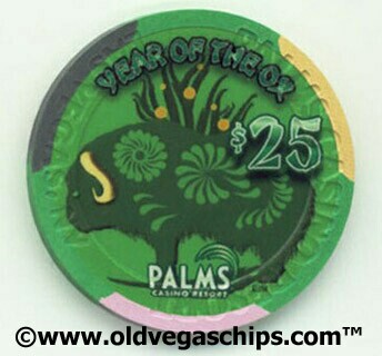Palms Hotel Chinese New Year of the Ox 2009 $25 Casino Chip