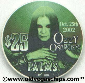 Palms Hotel Ozzy Osbourne $25 Casino Chip