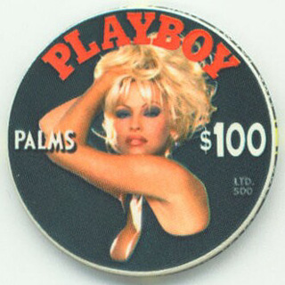 Palms Hotel Pam Anderson $100 Casino Chips