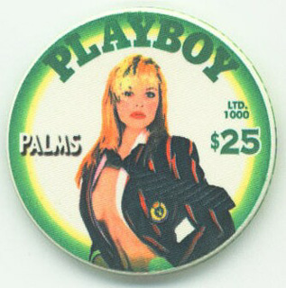 Palms Hotel Pamela Anderson Playboy Magazine Cover October 1989 $25 Casino Chip