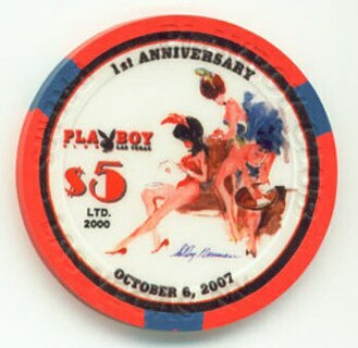 Palms Hotel Playboy Club 1st. Anniversary $5 Casino Chip 