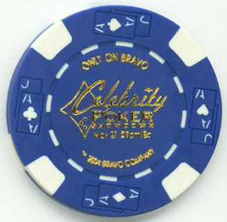 Palms Hotel Celebrity Poker Showdown Blue Casino Chip