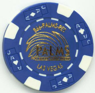 Las Vegas Palms Hotel Celebrity Poker Showdown Blue Casino Chip