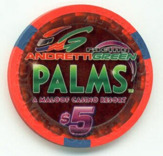 Las Vegas Palms Hotel Michael Andretti 2006 $5 Casino Chip 