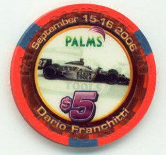 Las Vegas Palms Hotel Dario Franchetti 2006 $5 Casino Chip