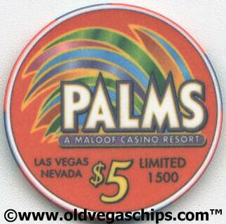 Las Vegas Palms Hotel Sugar Ray $5 Casino Chip