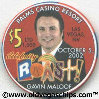 Palms Hotel Maloof Brothers Roast $5 Casino Chip