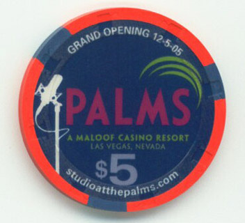Palms Studio at the Palms 2005 $5 Casino Chip