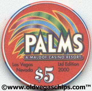 Las Vegas Palms Stuff Magazine Casino Weekend $5 Chip
