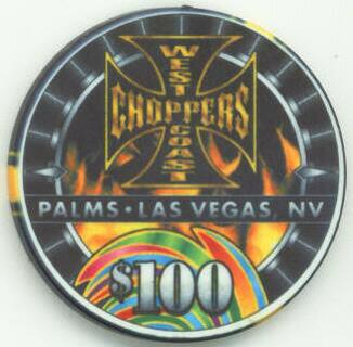 Las Vegas Palms Hotel West Coast Choppers $100 Casino Chip