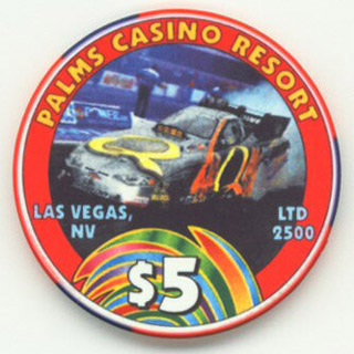 Las Vegas Palms Hotel Tony Pedregon Funny Car Champ $5 Casino Chip