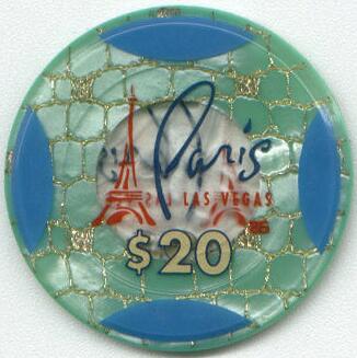 Paris Las Vegas French Roulette $20 Jetons