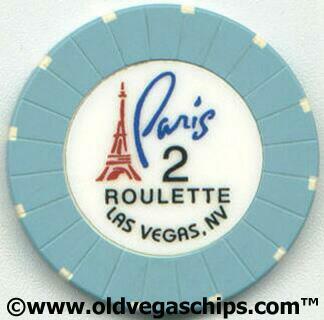 Paris Las Vegas Second Issue Roulette Casino Chip