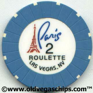 Paris Las Vegas Second Issue Roulette Casino Chip