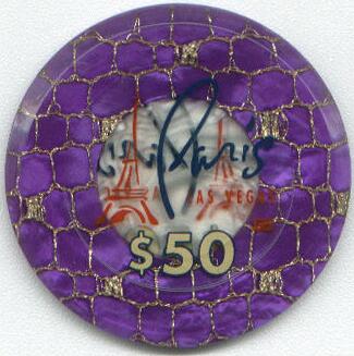 Paris Las Vegas French Roulette $50 Jeton