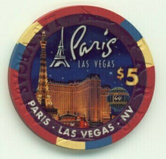 Paris Hotel Anthony Cools 2010 $5 Casino Chip
