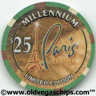 Paris Las Vegas Millennium $25 Casino Chip