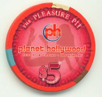 Planet Hollywood Pleasure Pit 2010 $5 Casino Chip