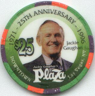 Las Vegas Jackie Gaughan's Plaza 25th Anniversary Jackie Gaughan $25 Casino Chip