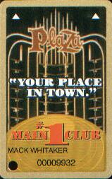 Plaza Casino Slot Club Card 