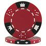 Kings Crown Deluxe Red Poker Chip