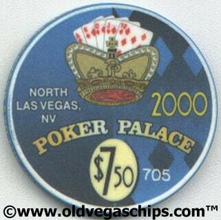 Poker Palace Millennium $7.50 Casino Chip