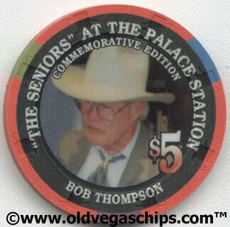 Palace Station Bob Thompson $5 Casino Chip