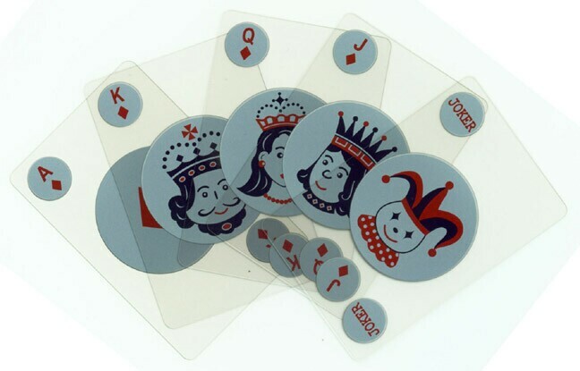 Transparent Plastic Playing Cards