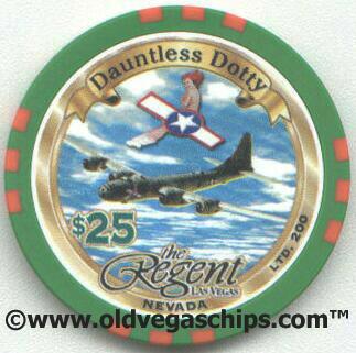 Regent WW2 Dauntless Dotty $25 Casino Chip