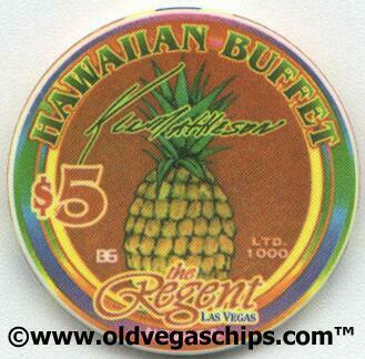 Regent Hawaiian Buffet Pineapple $5 Casino Chip