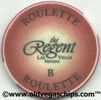 Las Vegas Regent Casino Maroon Roulette Casino Chip