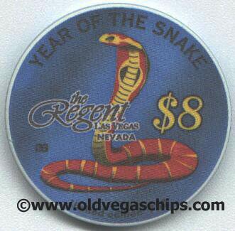 Las Vegas Regent Chinese New Year of the Snake $8 Casino Chip