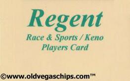 Regent Casino Race & Sports Players Card