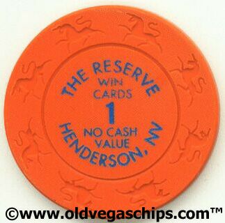 Reserve Casino $1 Win Cards Casino Chip