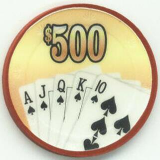 Royal Flush $500 Poker Chips