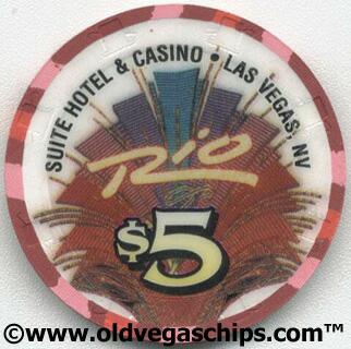Las Vegas Rio Hotel The Scintas $5 Casino Chip