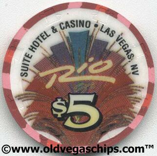 Las Vegas Rio Hotel 13th Anniversary $5 Casino Chip