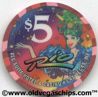 Las Vegas Rio 4th of July 2002 $5 Casino Chip
