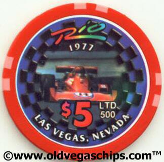 Rio Hotel AJ Foyt 1977 $5 Casino Chip