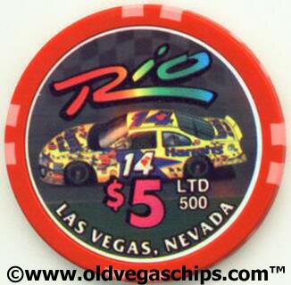 Las Vegas Rio Hotel Race Car $5 Casino Chip