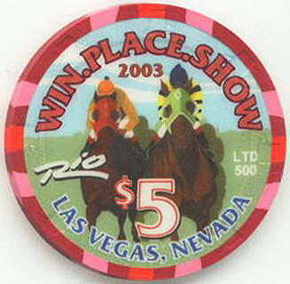 Las Vegas Rio Kentucky Derby 2003 $5 Casino Chip