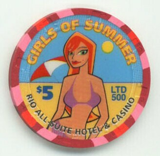 Rio Summer Girls 2005 $5 Casino Chip